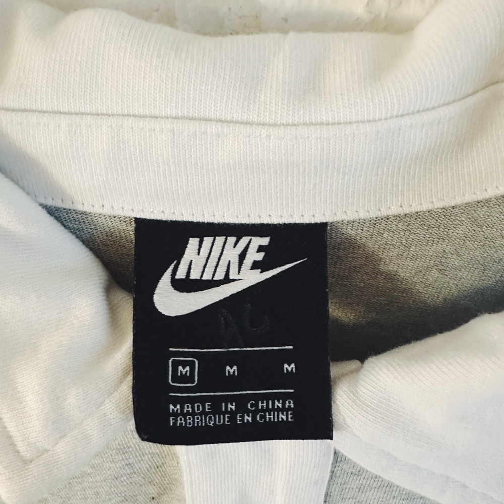 Nike Light Gray and White Swoosh Rugby Polo - Picture 7 of 10
